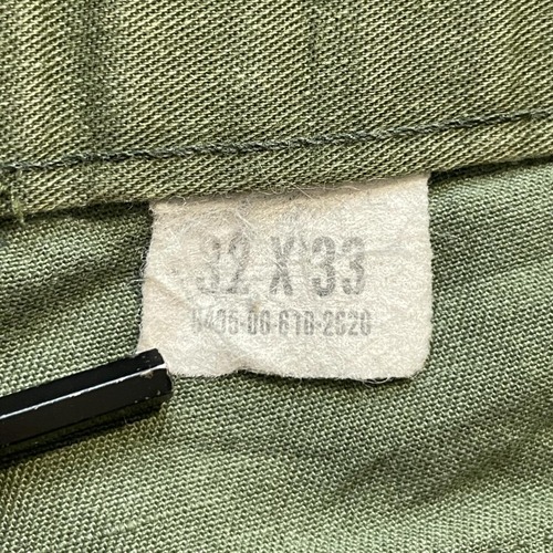 70-80s アメリカ軍 実物 OG507 ベイカーパンツ 32/33 詳細写真3