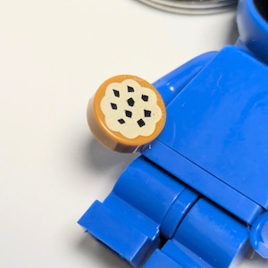 ☆ブロックフィギュアキーホルダー☆【 SESAME STREET ( セサミストリート ) 】 クッキーモンスター〚アメリカン雑貨 アメトイ〛