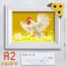 【China】A2サイズ・四角　aoi-011『財運 金の卵』不二本蒼生のダイヤモンドアートキット✡　