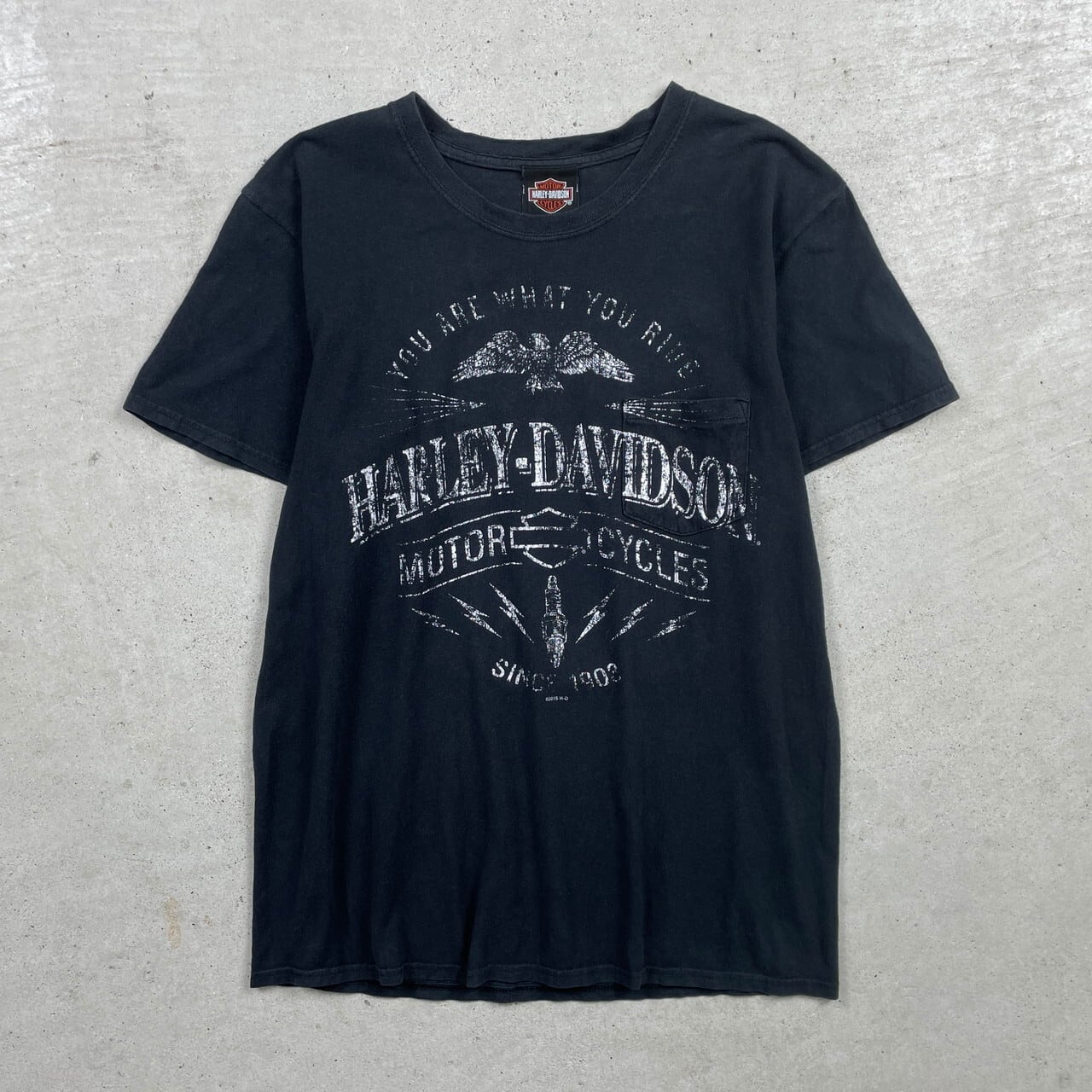 Harley-Davidson ハーレーダビッドソン 両面プリント ポケットT Harley-Davidson ハーレーダビッドソン 両面プリント ポケットT