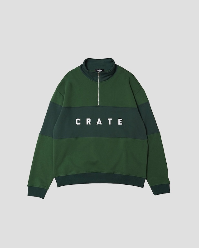 Wordline French Terry Quarter Zip BLACK