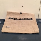 48[送料込み国内発送]ドイツ 麻の銀行の袋 Deutsch bundesbank