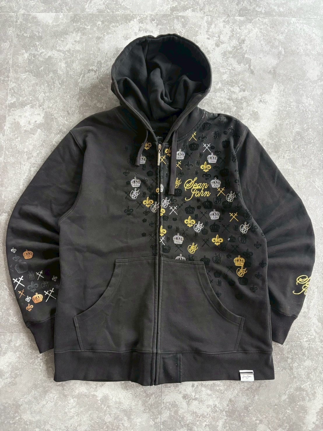 Ed Hardy Love Cross Tattoo Zip Hoodie | DIVERSITY-VINTAGE