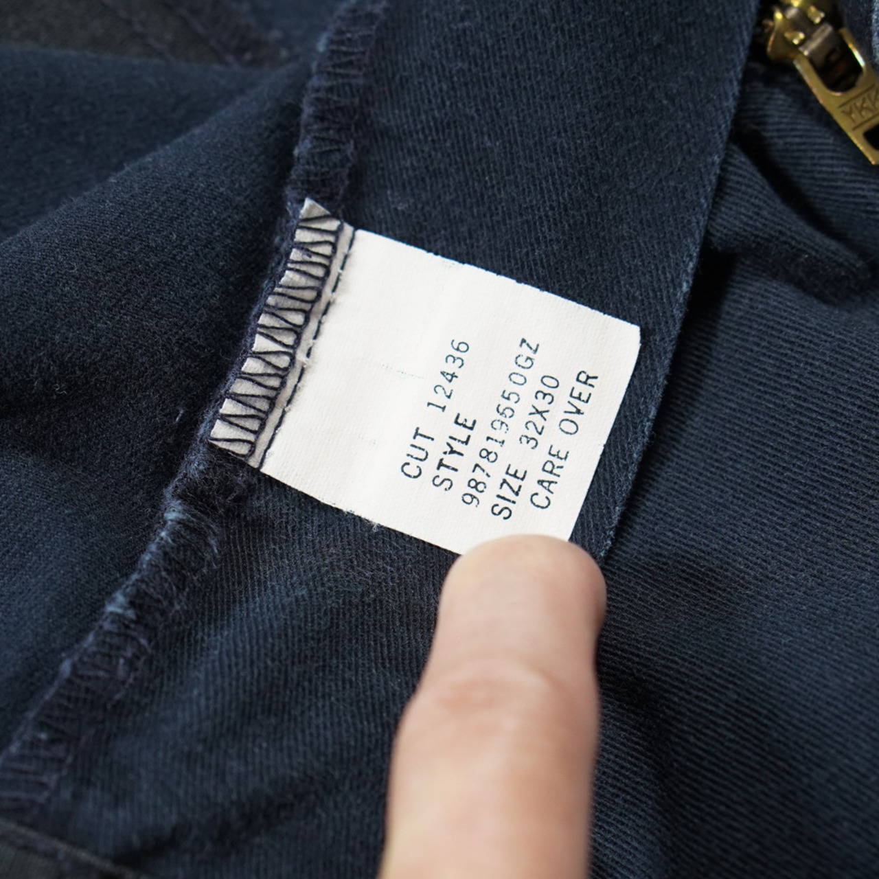 90s Polo by Ralph Lauren POLO CHINO ANDREW "made in USA" dark navy W32L30 古着 - 8