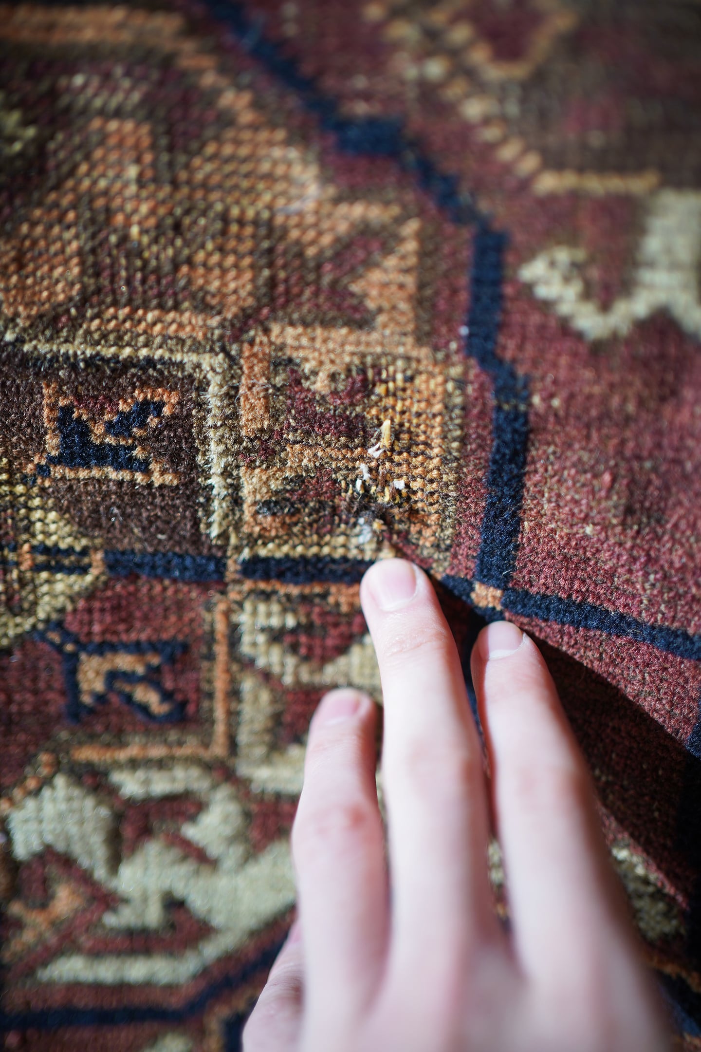 168】Antique Afghan Baluch rug 1900's | ヴィンテージラグ専門店