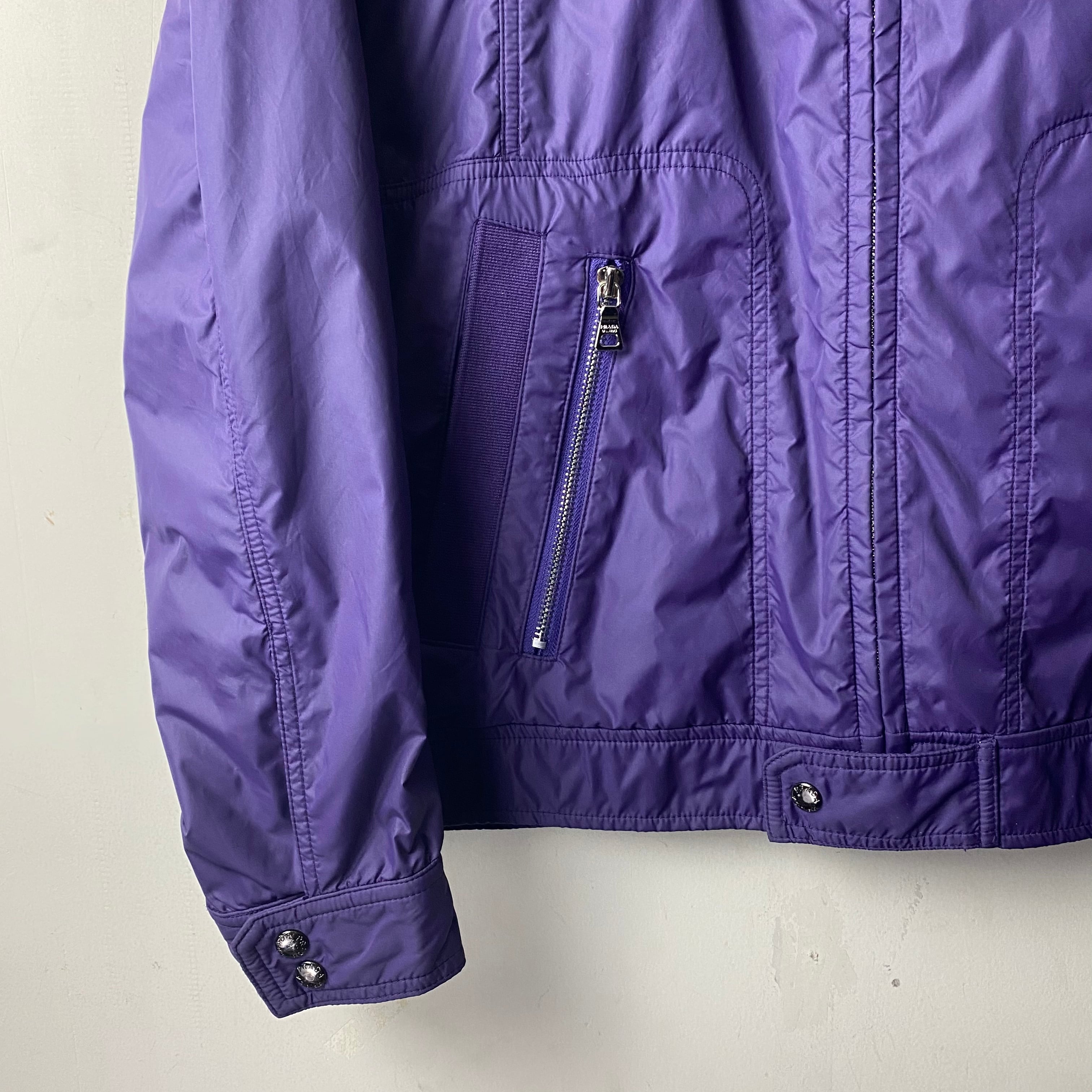 PRADA purple nylon riders jacket | NOIR ONLINE