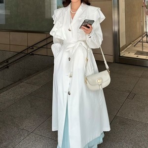 Frill Collar Trench Coat 230356