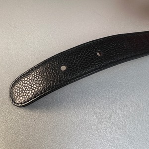 CHANEL シャネル  ウエストバッグ用ベルト キャビアスキン ベルト ブラック A-9769