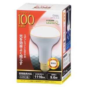 【在庫処分】OHM LED電球 レフランプ形 E26 100形相当 10W 電球色 LDR10L-W A9 06-0791