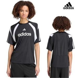 アディダス半袖Tシャツ ティロ ジャージ[レディース]W7240 KF4826ブラック/ホワイト