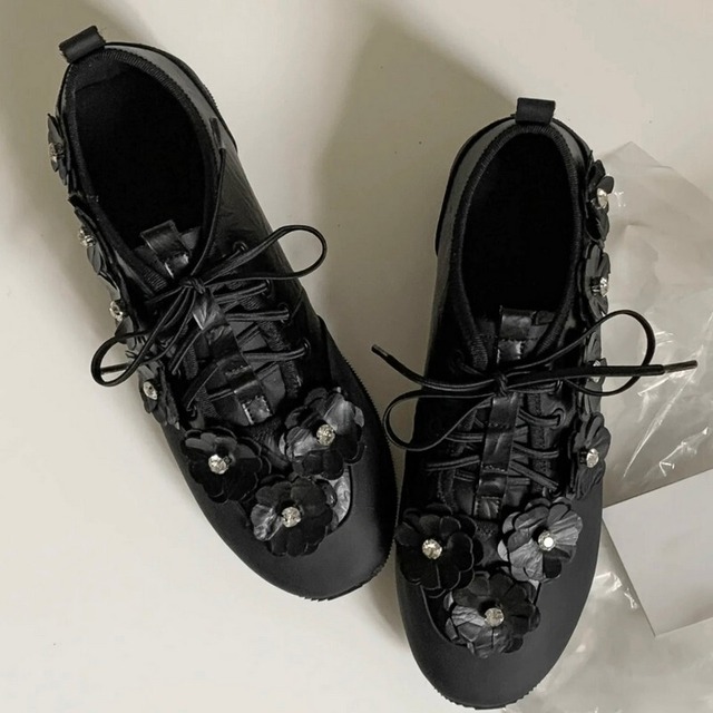 Floral  Lace-Up Sneaker　202680184