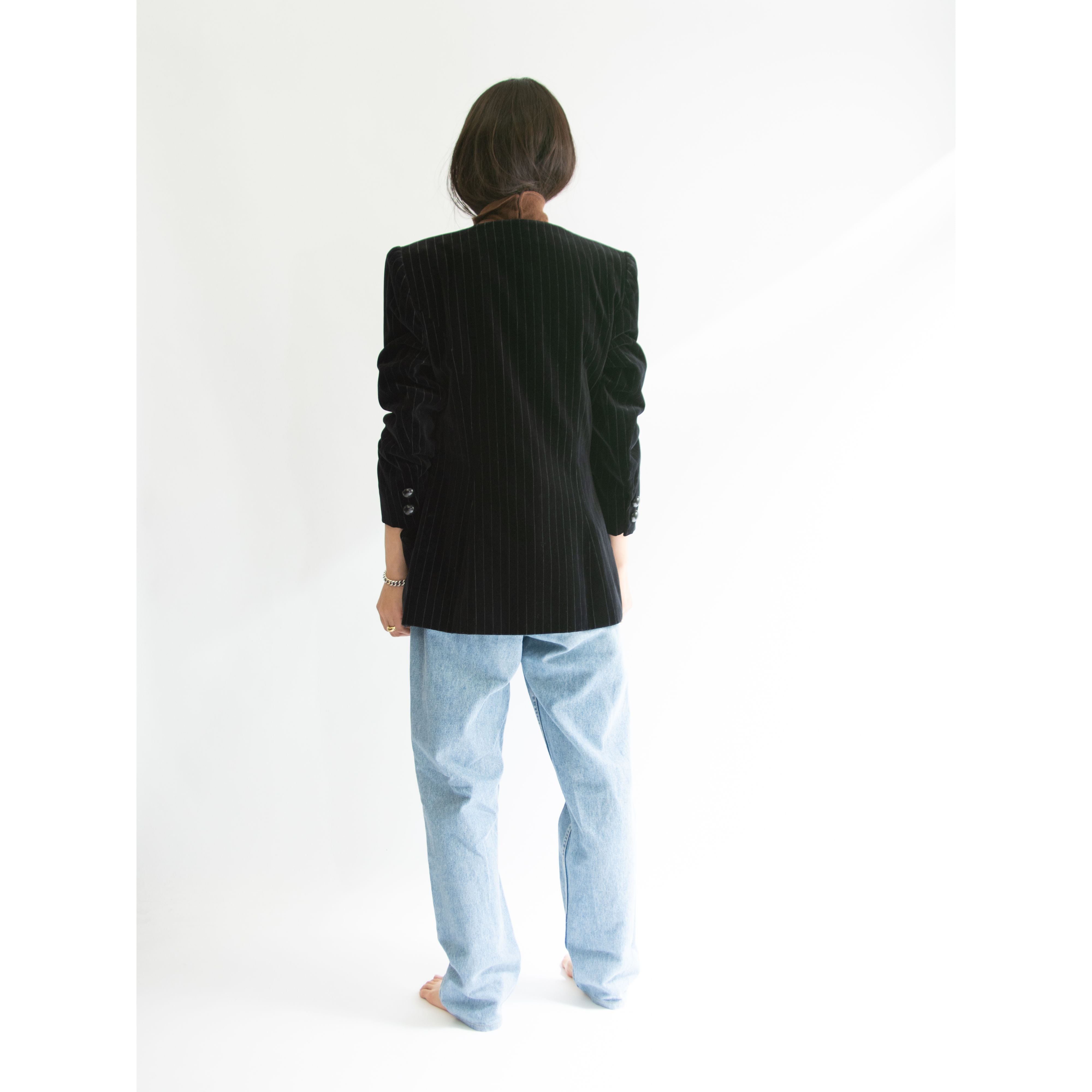 LANVIN】Made in France Velvet Collarless Jacket（ランバン フランス