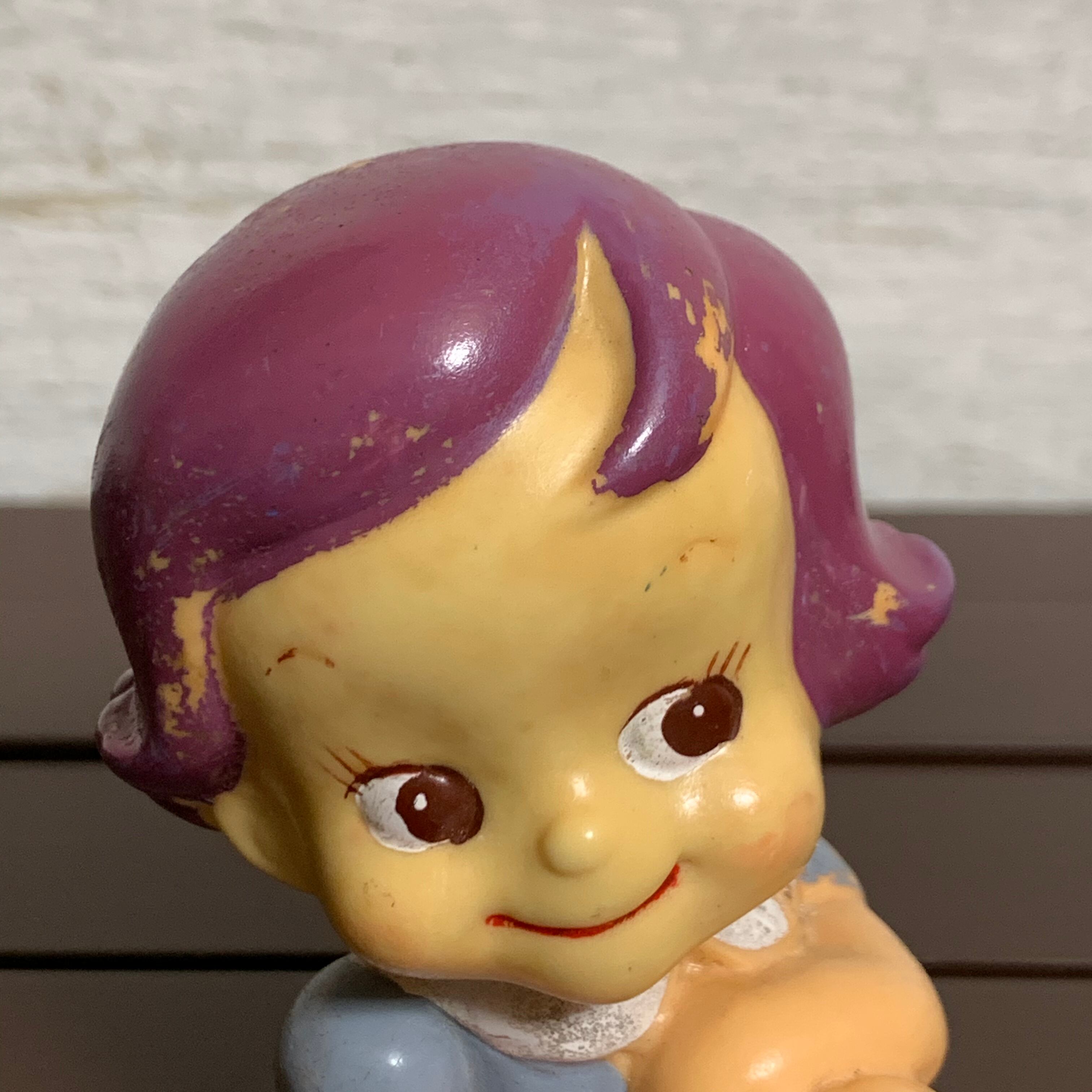 のばらちゃん×第一勧業銀行 かんぎん 当時物 ソフビ貯金箱 | RETRO 