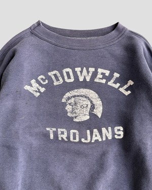 -MC DOWELL TROJANS- Vintage 40-50s Print Sweat