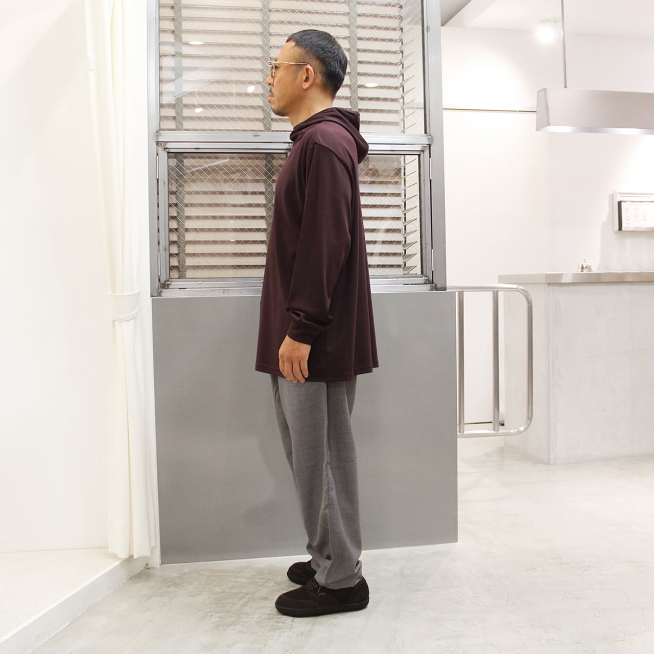 BROWN by 2-tacs B32-KN004 BAA smooth-hoodie | WORKROWN UNIFORM