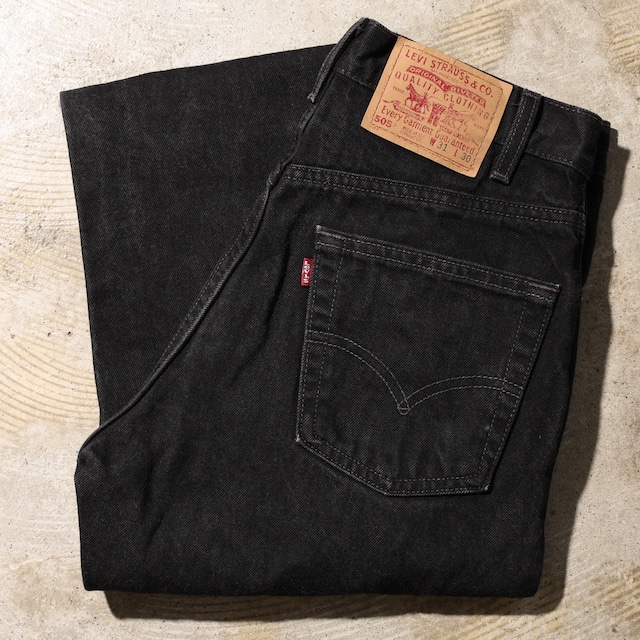 極美品 31×30 505-0260 USA 99年 Levi’s サルファーブラックデニムパンツ リーバイス