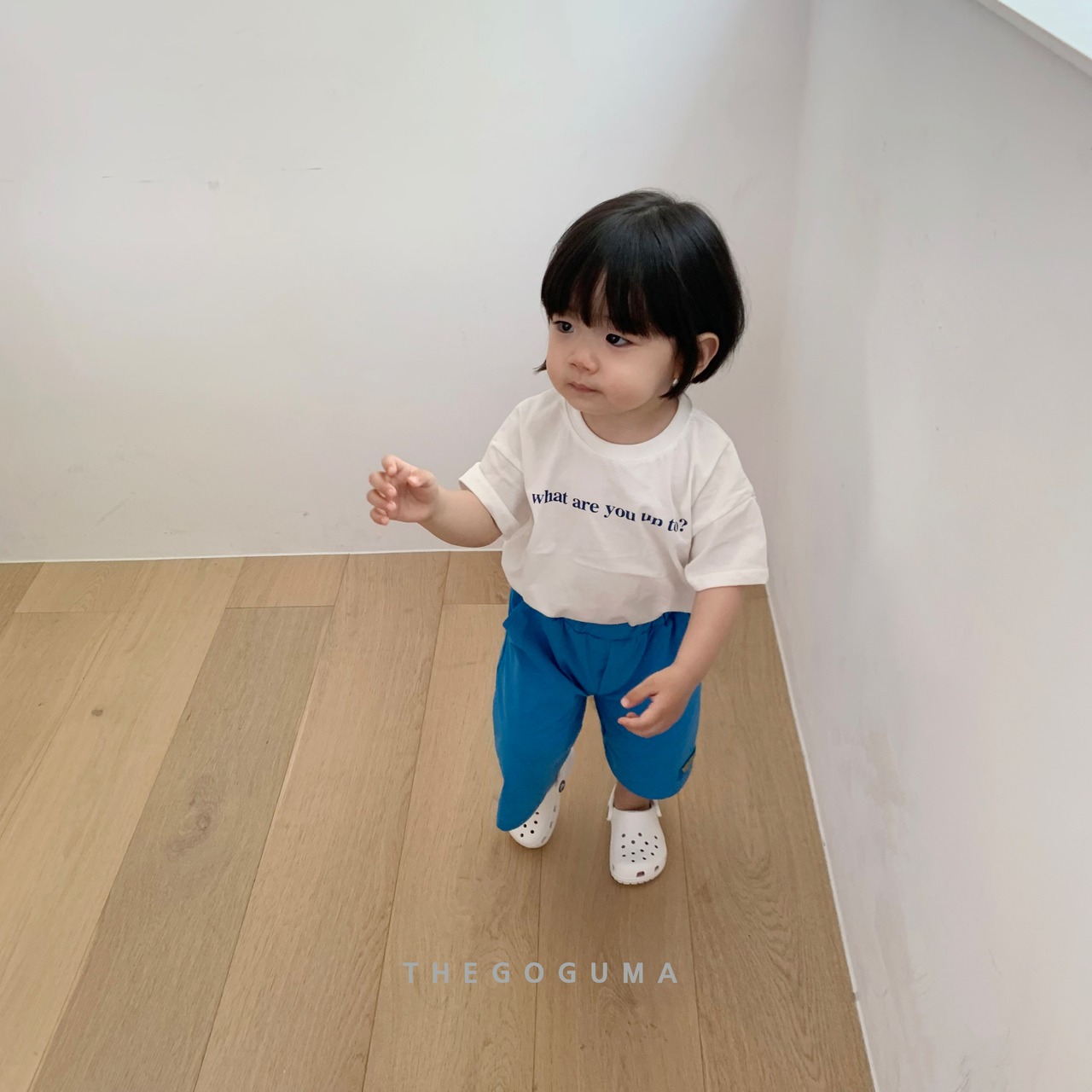 【即納】THE GOGUMA 26/SM What are you Tシャツ｜夏服｜韓国子供服
