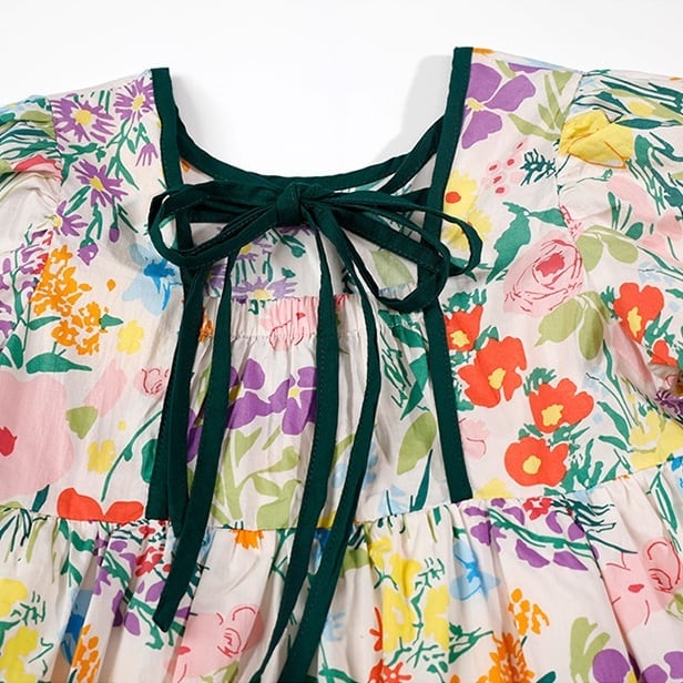 KID&MOM】カラフル花柄ワンピース 親子ペアルック | Betty