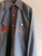 Embroidery design dungaree shirts