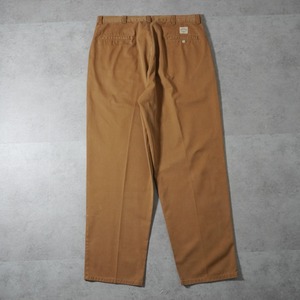 90s 初期型 USA製 Polo by Ralph Lauren POLO CHINO "No pleats" Tobacco Brown [W36L31相当] 古着