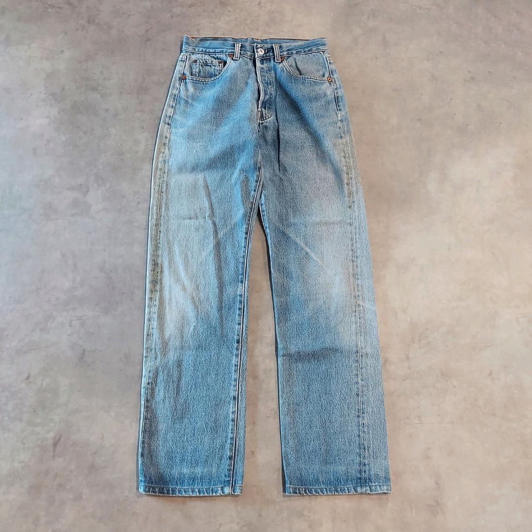 メンズ 80s USA製 ビンテージ リーバイス 501 デニムパンツ W34 555