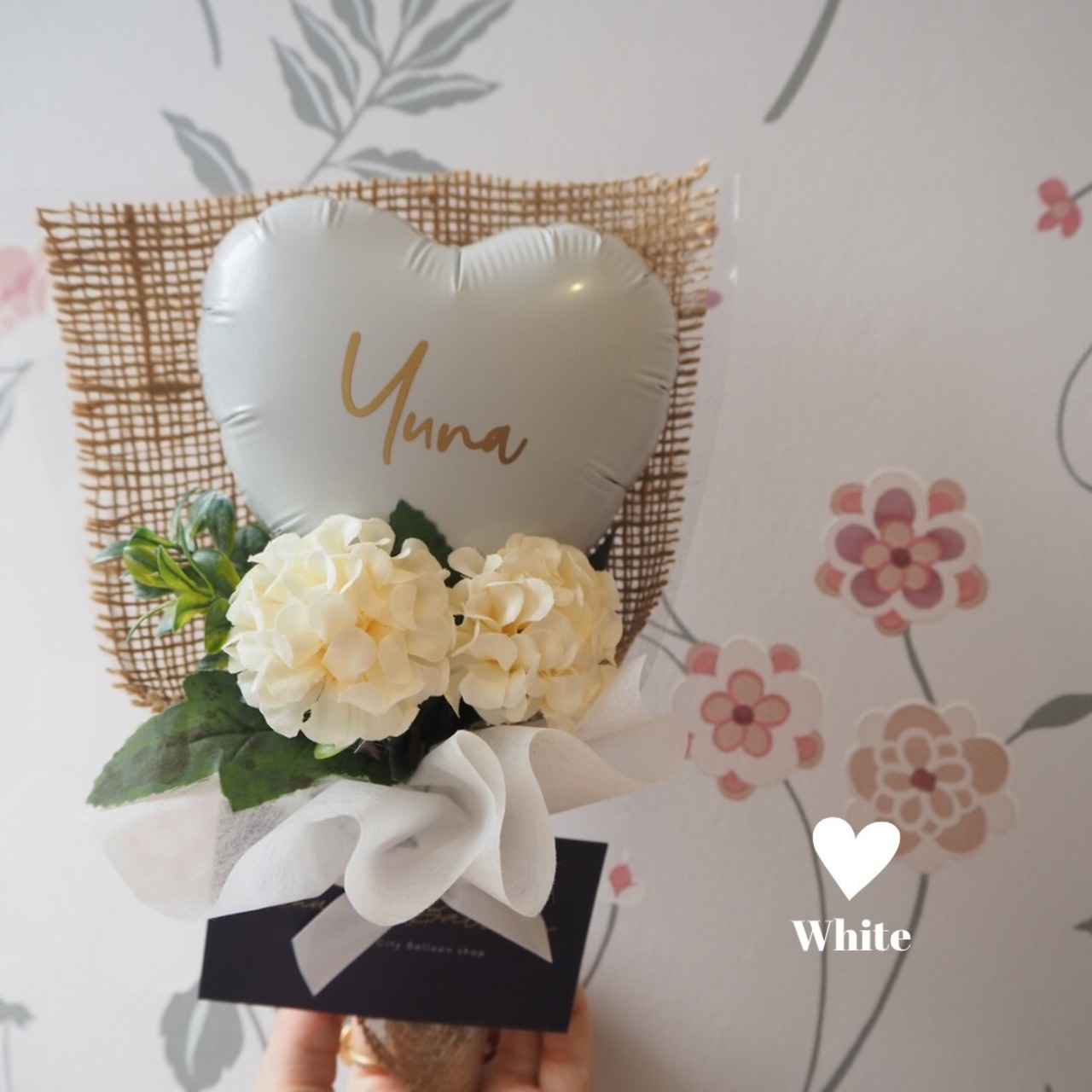 ブーケNo.78 white small bouquet | Amuser Balloon