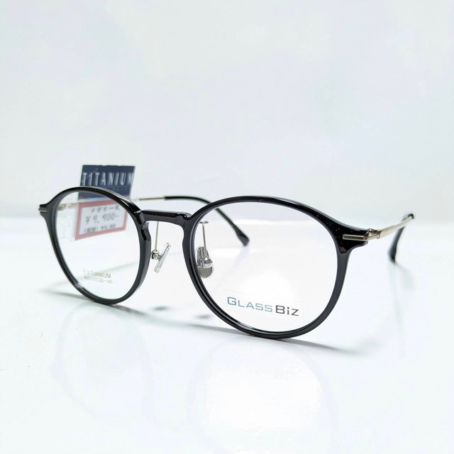 【GLASS BiZ】ボストンコンビフレーム　ブラック