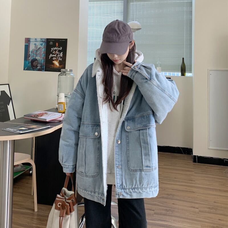 オータムウィンタースタイルベルベットジャケット カーディガン コットン 秋物 冬物 萌量不足26733097027