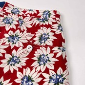 USA製 Battenwear NY バテンウェア 花柄 総柄 ショートパンツ ハーフパンツ ショーツ サイズ M /レッド/アメリカ製