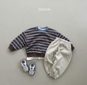 【取寄】teteco オータムストライプMTM|秋服|韓国子供服| 26/AT