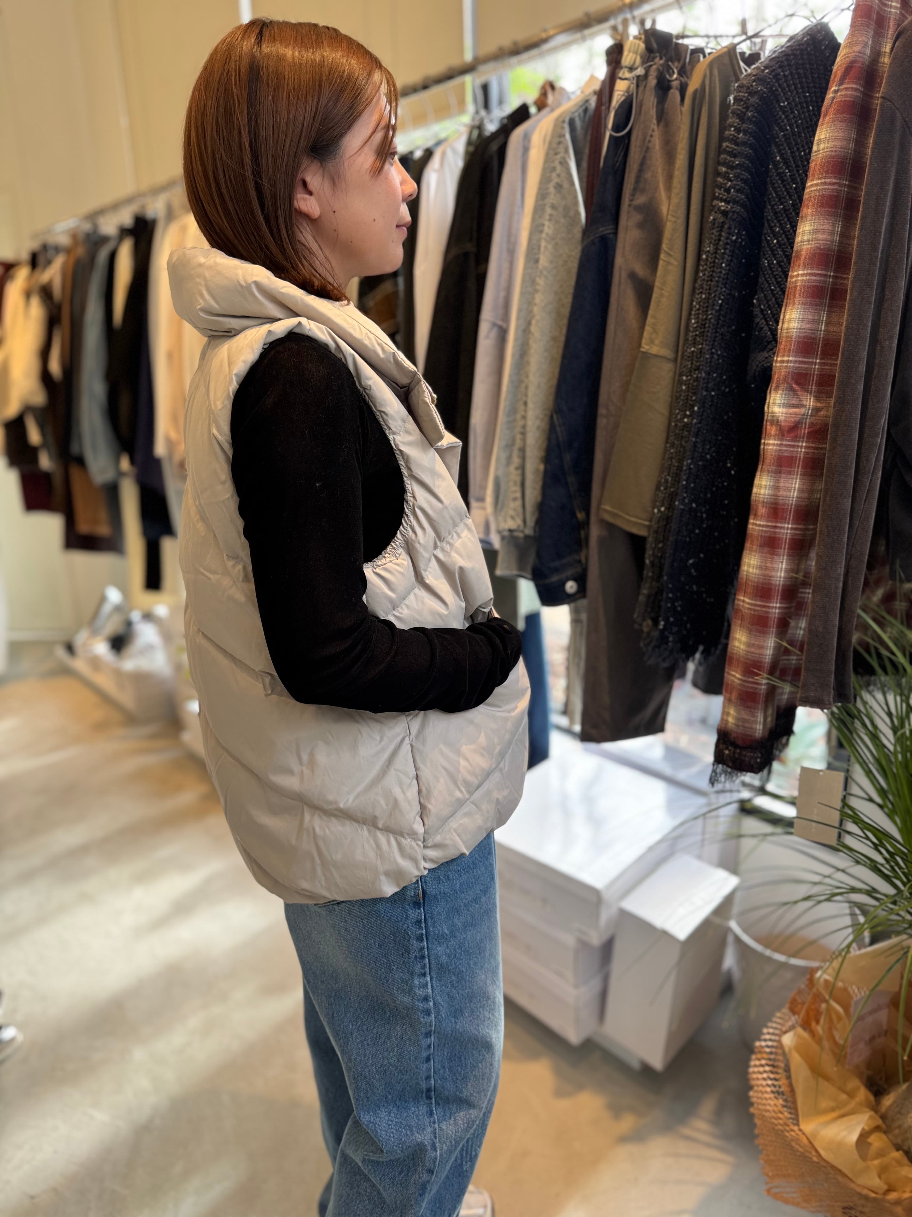 【SELECT】ボリュームカラーダウンベスト 32-0147