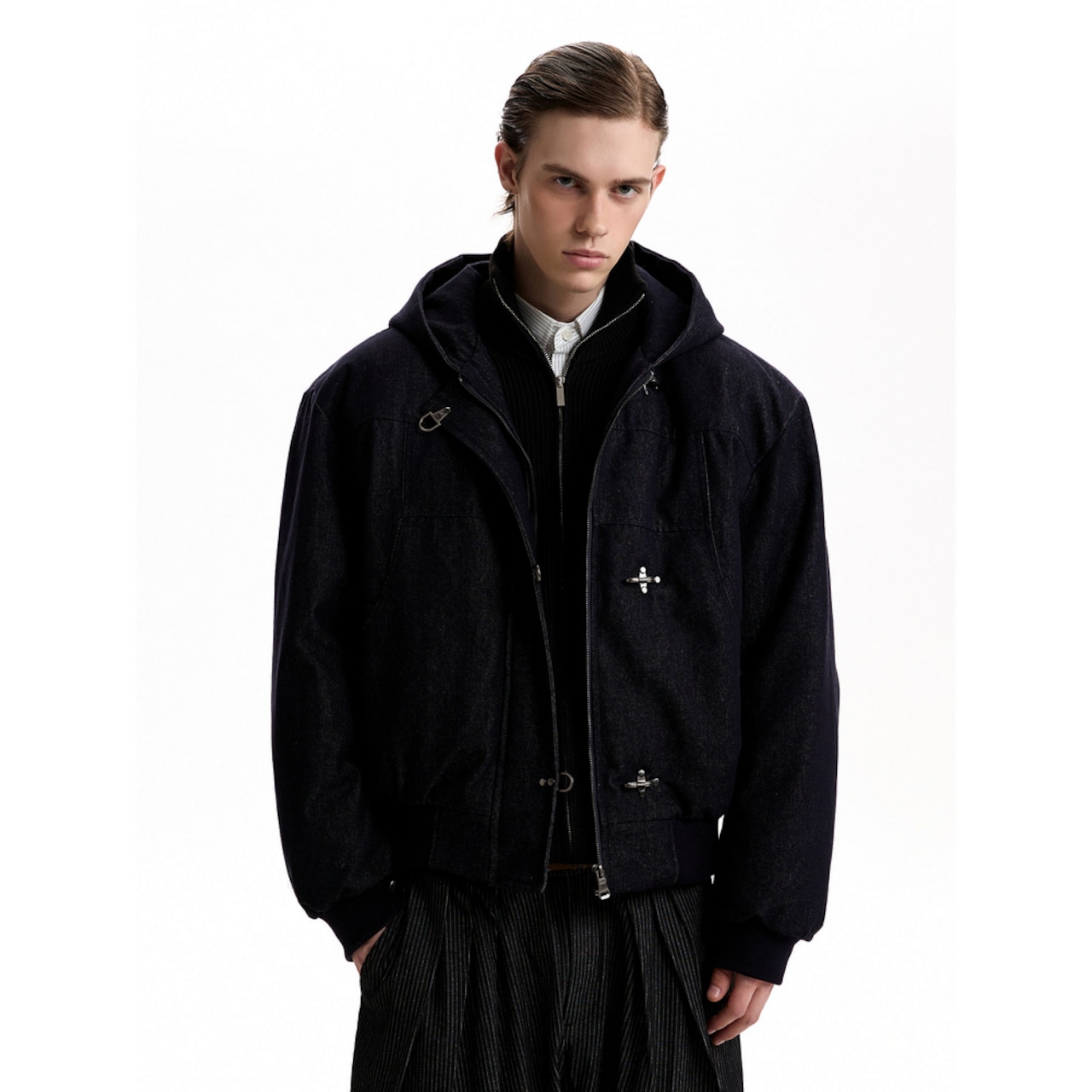 【暖かさUP】ファイヤーマンデニム中綿ジャケット T1968