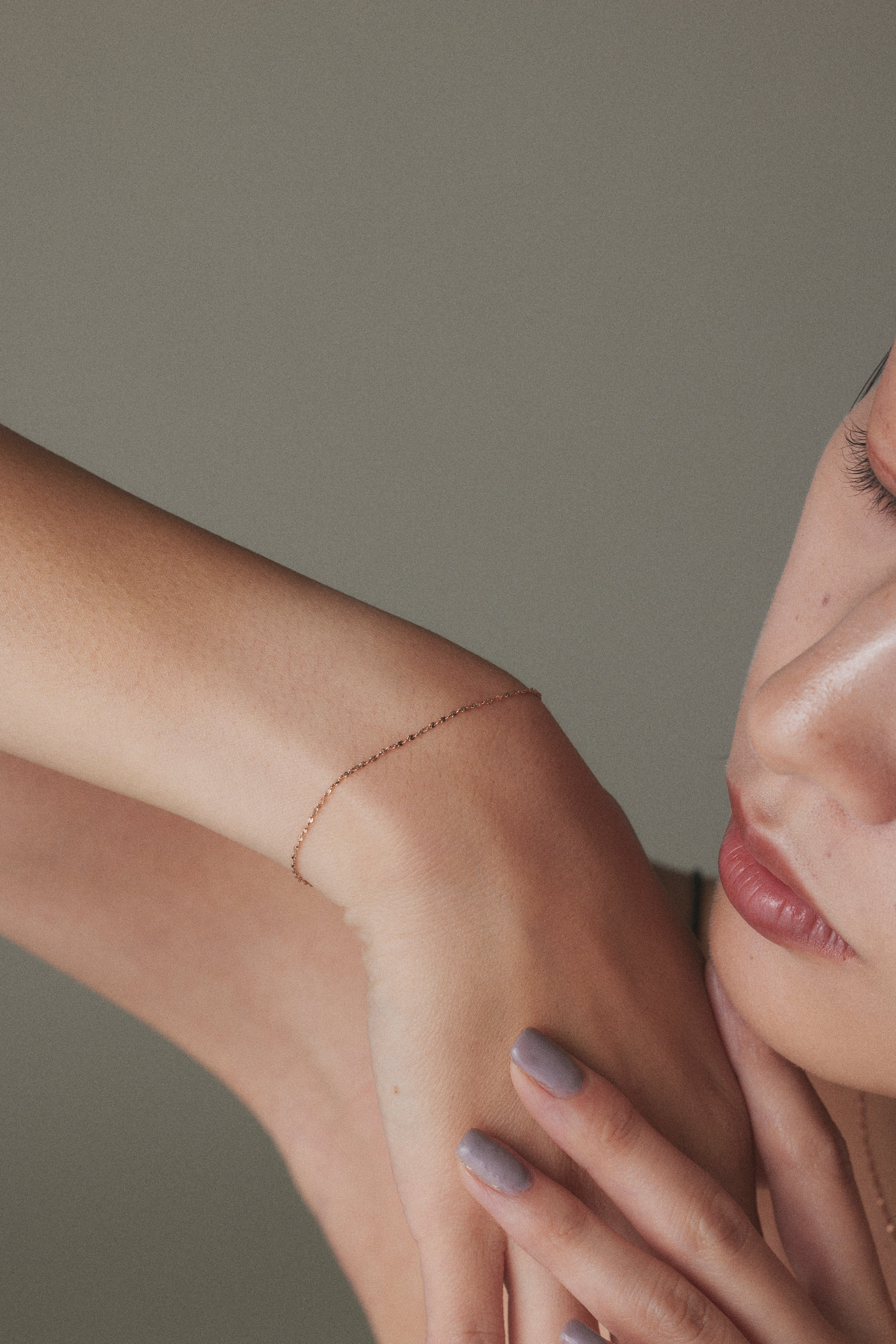 0.8mm ペタル チェーン ブレスレット MB187 | emu