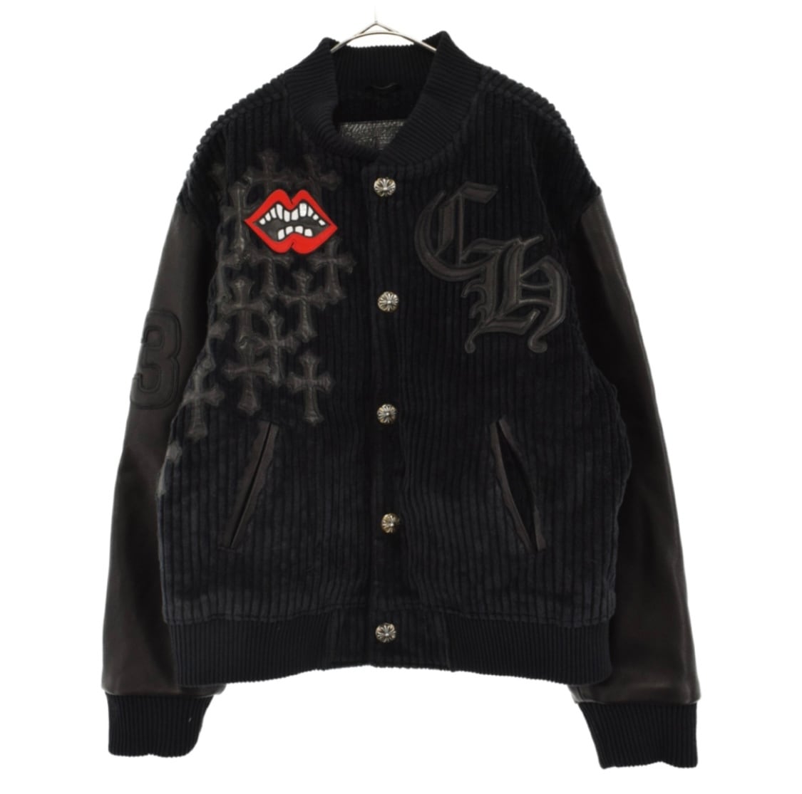 CHROME HEARTS クロムハーツ PPO MATTY BOY LETTERMAN JACKET クロスパッチ チョンパー レターマンジャケット  スタジャン スタジアムジャケット | chromehearts