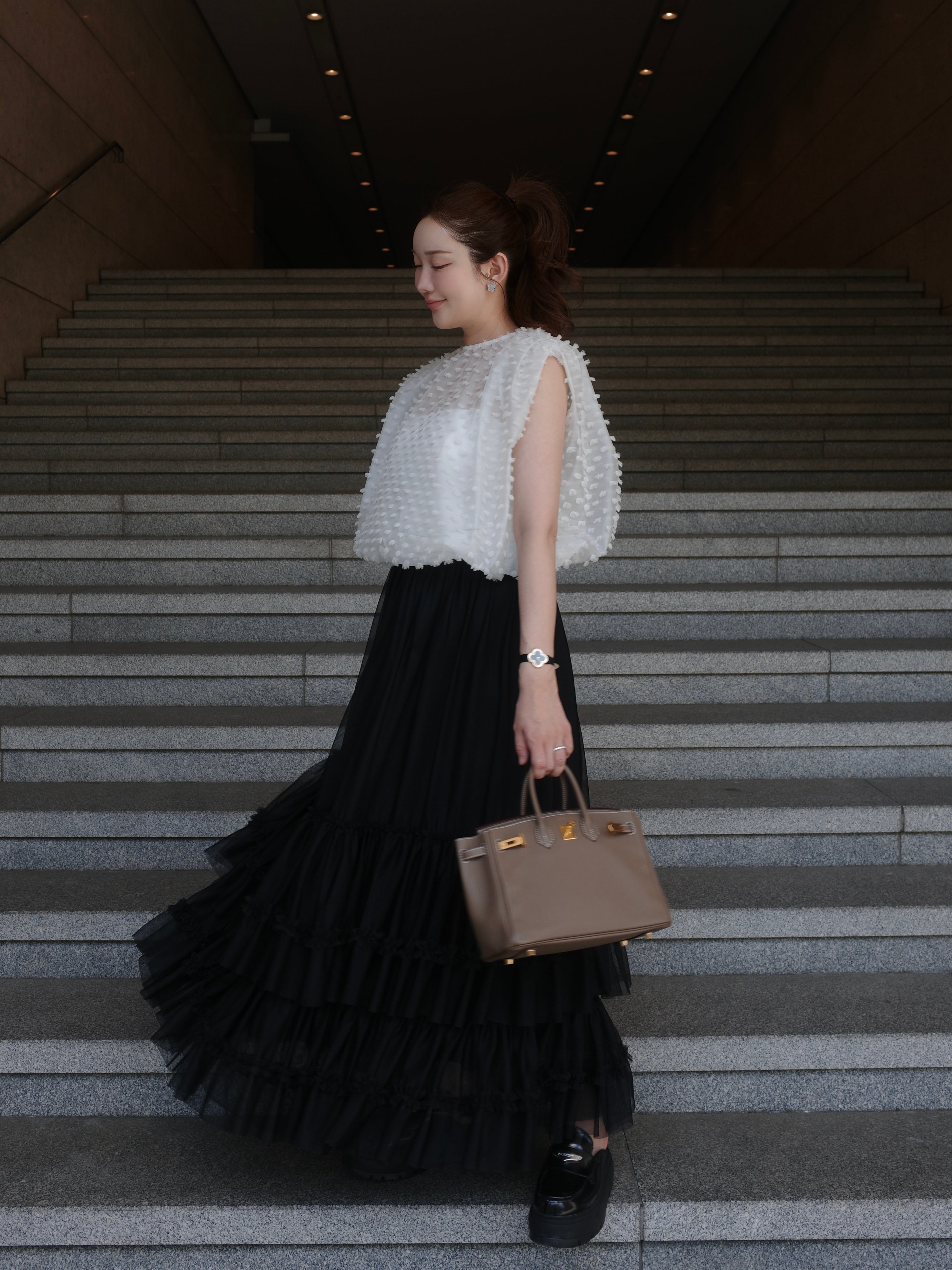 cotton candy blouse / white 7/2 21:00～ 再販(即納) | HYEON
