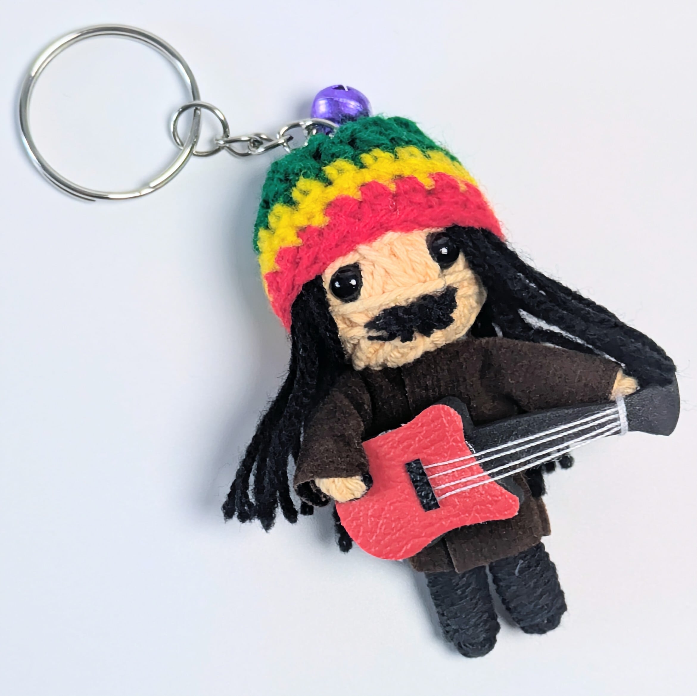 【 Bob Marley ( ボブマーリー ) 】 Voodoo doll KeyHolder / ブードゥー人形 / 身代わり人形 /お守り人形 〚アメリカン雑貨 アメトイ〛