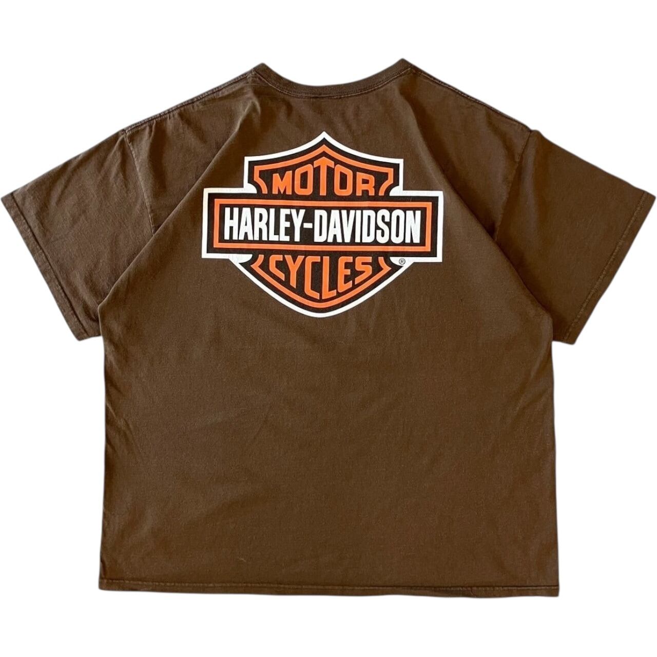《XXL》Harley-Davidson ハーレーダビッドソン Tシャツ レアカラー 両面プリント no.3124