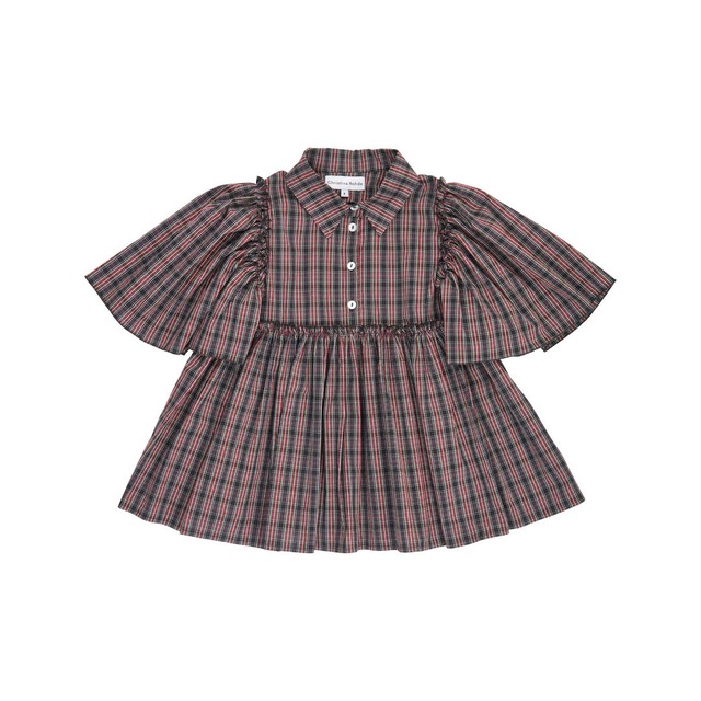 即納【Christina Rohde】blouse top / check / ブラウス / クリスティーナローデ