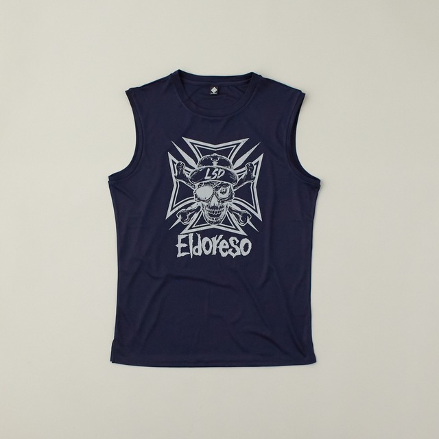 ELDORESO(エルドレッソ) Lsd Bone Sleeveless(Navy)ランニングノースリーブ