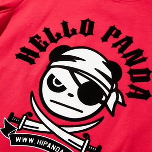 送料無料 【HIPANDA ハイパンダ】キッズ Tシャツ KID'S PIRATE HIPANDA PRINTED SHORT SLEEVED T-SHIRT / RED・BLUE