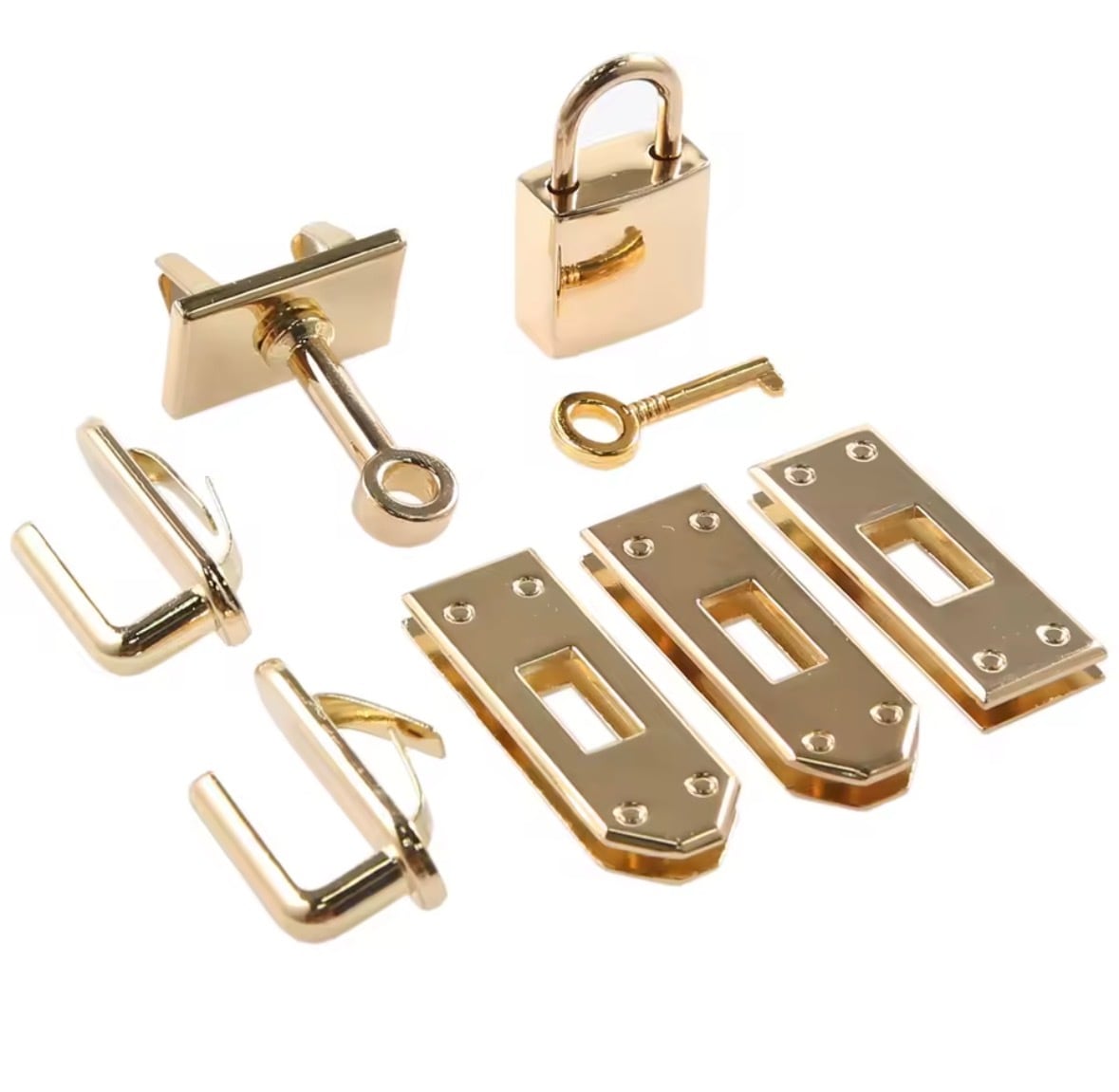 再販◇Bag Lock Set /バッグ金具 8点セット ｜ひねり金具｜バーキン