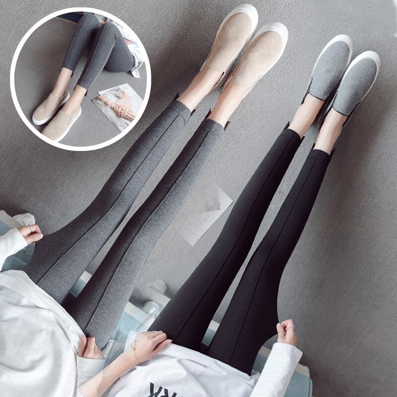 【新作】【送料無料】 春と秋の妊娠中の女性のレギンス綿のレギンスのステッチノベルティファッションマタニティパンツ コットン スプリング 春物 オータム 秋物 AL expec356767662998