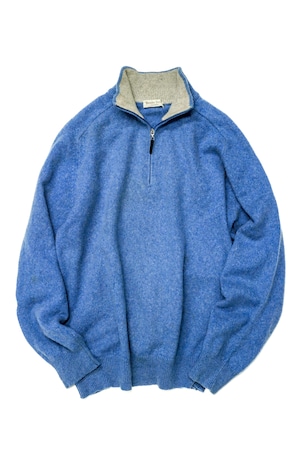 90’s "Benito Scola Cosenza" Cashmere 100% Half Zip Knit