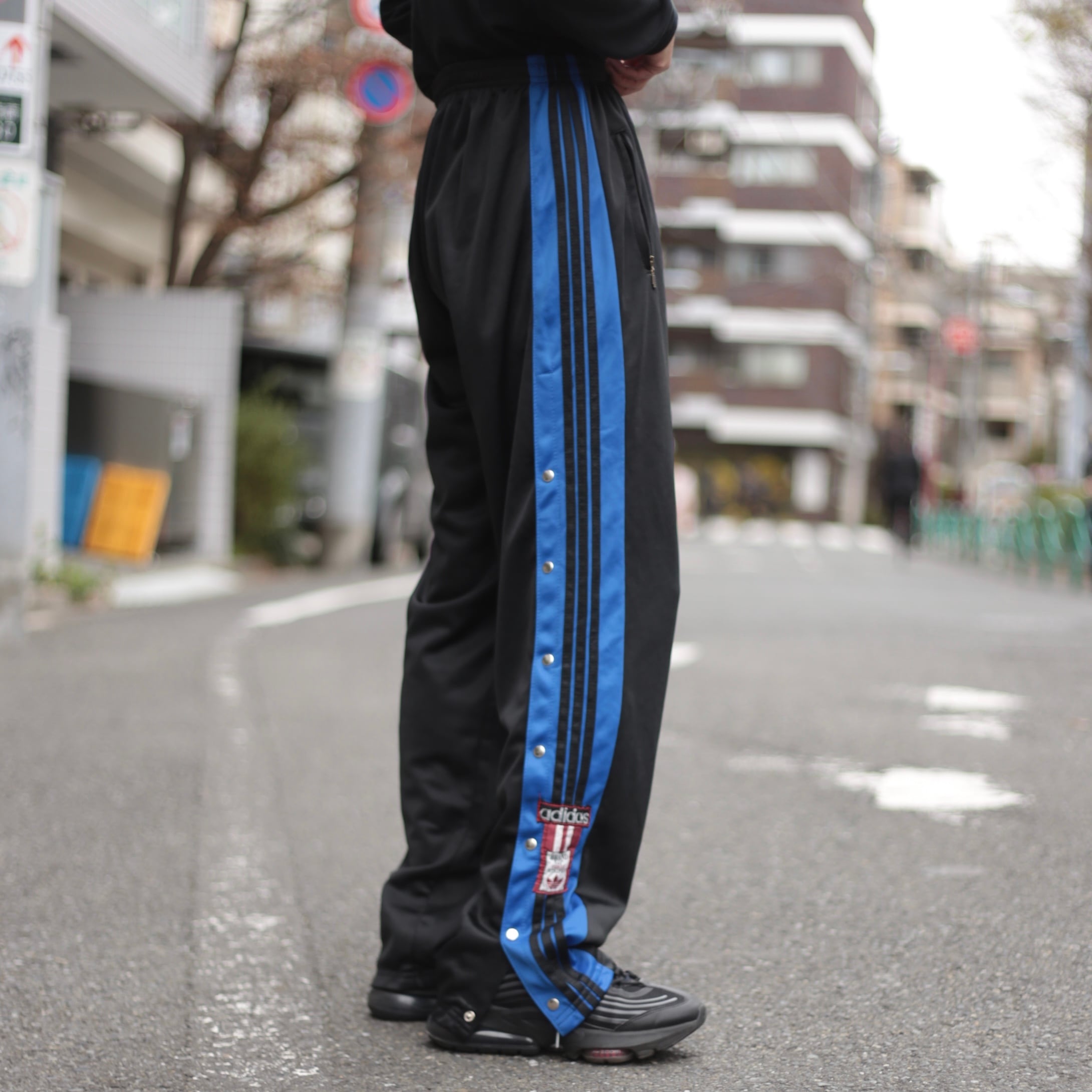 vintage adidas サイドライン&スナップボタン ジャージートラック 