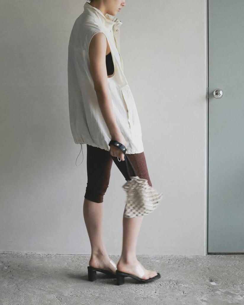 anuke(アンヌーク) Standcollar Pocket Vest | サウスオレンジ｜メンズ