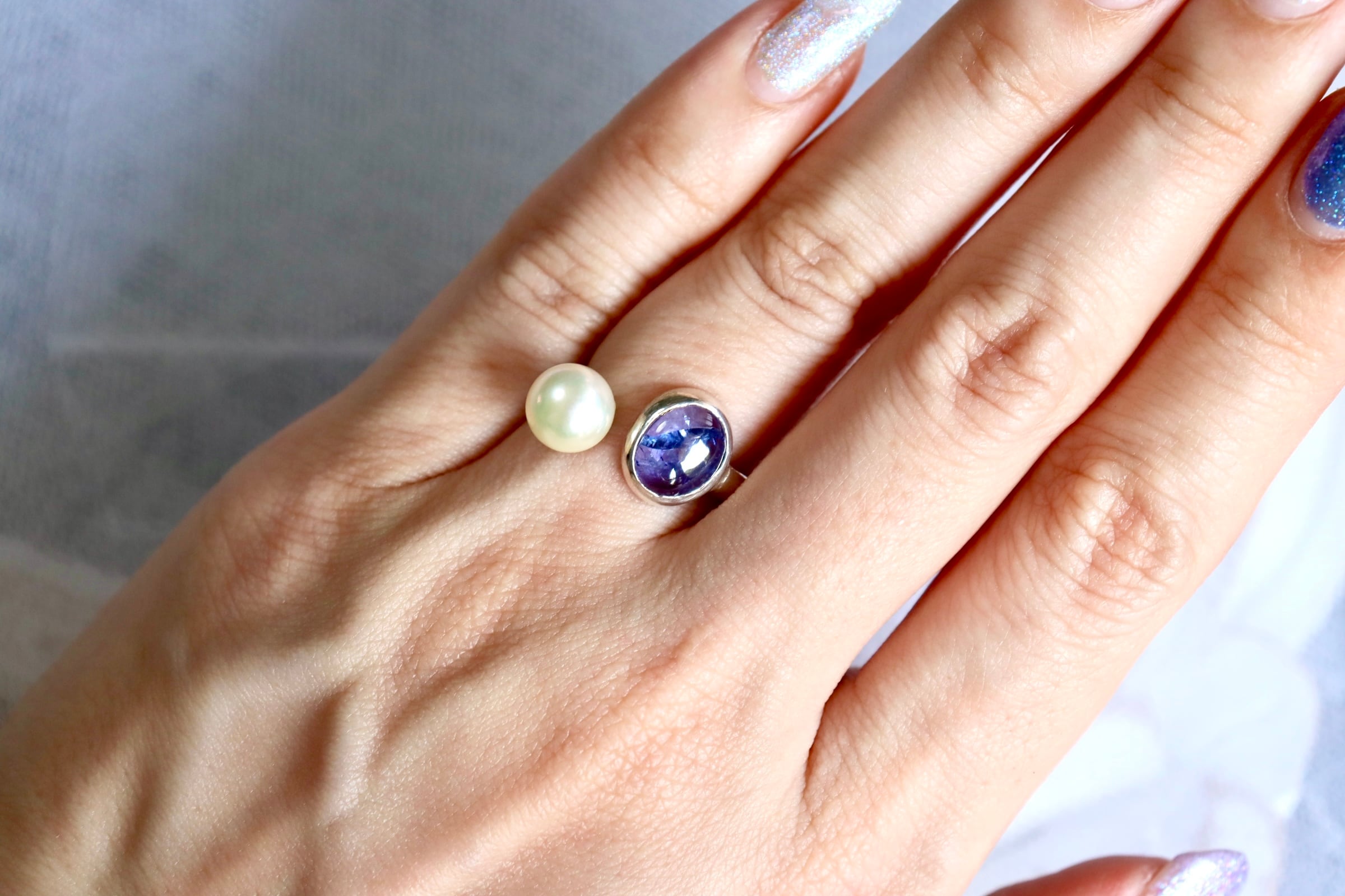 あこや シルバーオープンリング 【公式通販】