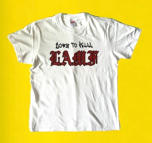 【D.T.K.L.A.M.F】T-shirt　White/Red