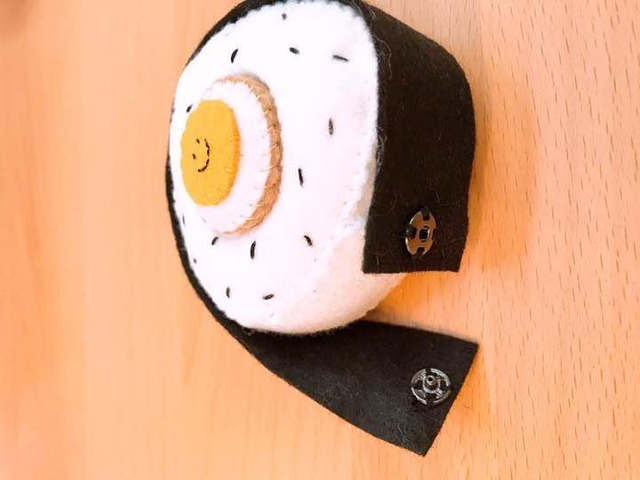フェルトのおにぎり 海苔 具材が外せるおにぎり ハンドメイドこもの Tiktik