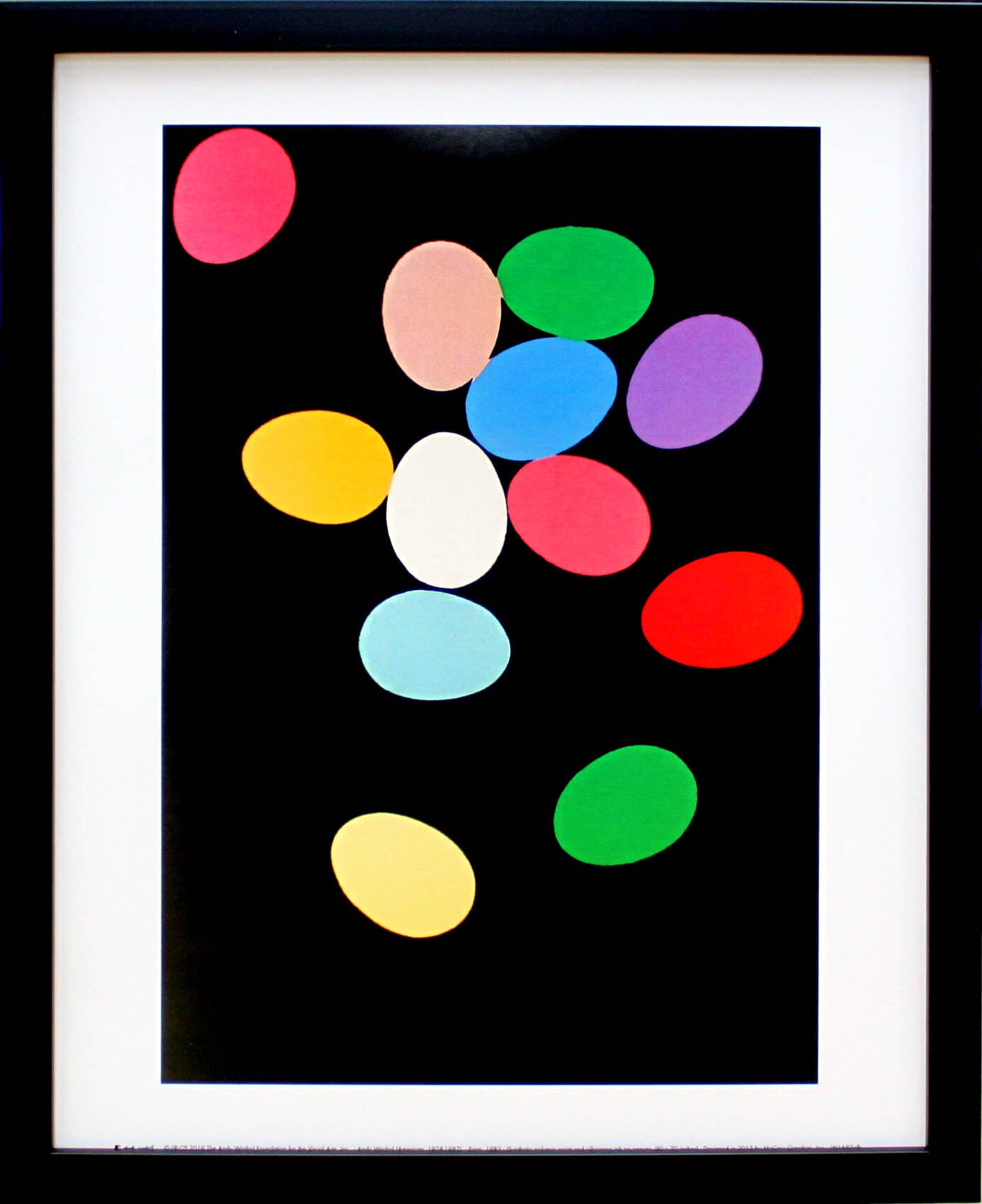 アンディ ウォーホル「エッグ,1982(マルチ) Eggs,1982(Multi)」展示用