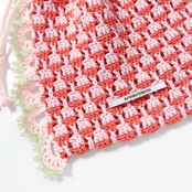[Pattern] ビーズフリル巾着バッグ